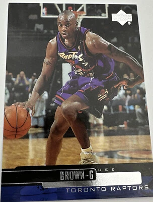Tarjeta de baloncesto 1999-00 Upper Deck Toronto Raptors #118 Dee Brown Foto 1 de 3
