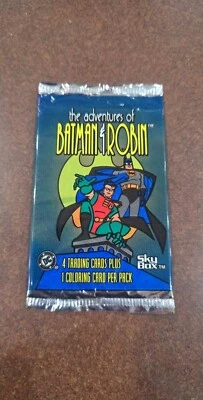 Las aventuras de Batman y Robin DC cartas coleccionables paquete de refuerzo sellado Foto 1 de 2