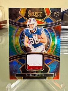 2023 Panin Select Rookie Swatches Dalton Kincaid #RSW-DKI Tie Dye Prizm /25 SP - Bild 1 von 2
