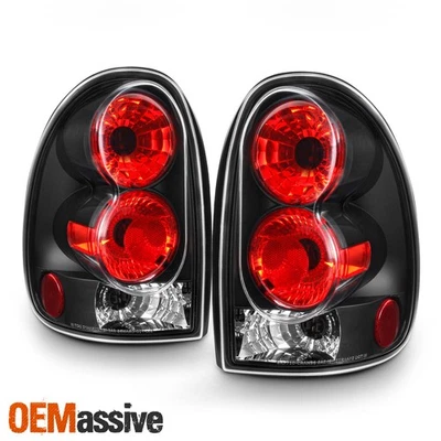 Fits 96-00 Caravan Chrysler Town & Country Black Tail Brake Lights Lamps Pair - Image 1 of 4