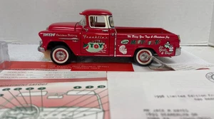 Franklin Mint 1955 Chevrolet Cameo Xmas Pickup UNOPENED Red 1:24, PAPERS, BOX - Picture 1 of 3