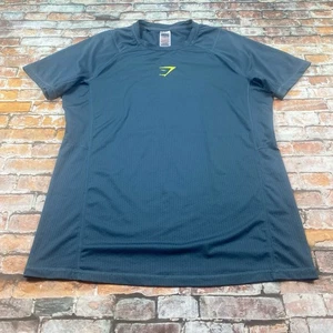 Camisa Gymshark Adulto S Verde azulado Rendimiento Entrenamiento Atlético Entrenamiento Gimnasio Para Hombres - Imagen 1 de 9