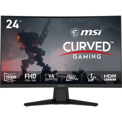MSI CMS MAG 244C Full HD 180 Hz Monitor Curved Monitor Black - Image 1 of 4