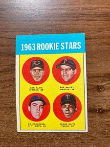 1963 Topps Stars Max Alvis Bob Bailey Ed Kranepool Tony Oliva - Imagen 1 de 1