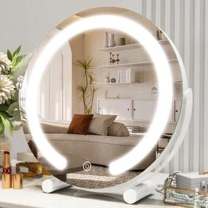 Vanity Mirror with Lights, 12 Inch Light Up Makeup Mirror, LED Makeup Mirror ... - Bild 1 von 8