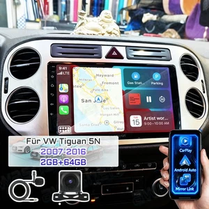 Für VW Tiguan 5N 2007-2016 Carplay 64GB Android 15 Autoradio GPS FM WIFI +Kamera - Bild 1 von 17