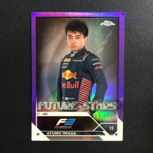 2023 Topps Chrome Formula 1 F1 Future Stars Ayumu Iwasa Purple Refractor /399 - Picture 1 of 2