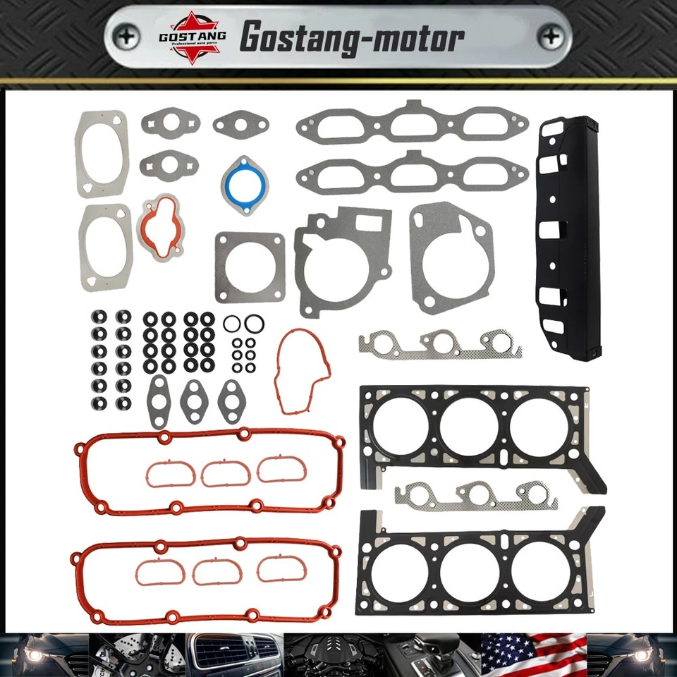 Juego de juntas de culata aptas para Volkswagen Routan 04-10 2009-2010 Dodge Grand Caravan Foto 1 de 4
