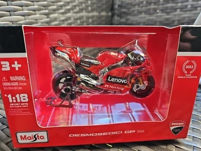 Maisto 36391B Ducati GP22 #43 Lenova MotoGP 2022 - Jack Mller 1/18 Scale - Image 1 of 3