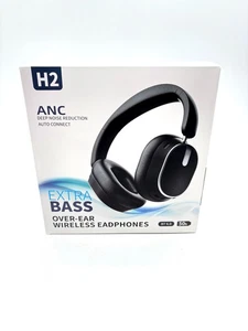 Sisism H2 ANC Extra Bass Over The Ear Wireless Headphones - Black - Picture 1 of 10