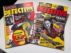 Special Detective Cases Pulps — Lurid Vintage True Crime Magazines Sleazy Pulp! - Imagen 1 de 15