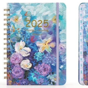 2025 Planer Wöchentlich und Monatlich, 8,5" x 6,1" Kalender Planer Täglich Januar 2025... - Bild 1 von 7