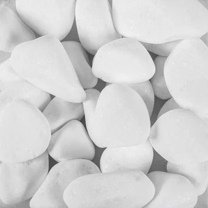 Dekosteine "Pure White Pebbles" 10-40 mm. Marmorsteine 5kg. weiß WEISS - Bild 1 von 2