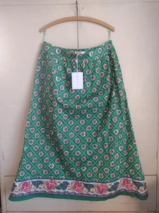 Nueva Falda Wayf Midi Verde Floral XL A-Line Gardencore Boho Cottagecore Softgirl - Imagen 1 de 8