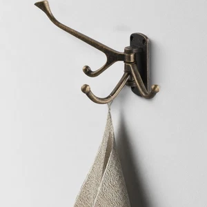 Sleek Space Saving Iron Hooks in Decorative Bronze Finish Available Now - Picture 1 of 12