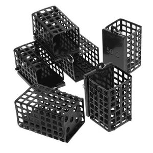6pcs Square Fishing Bait Iron Cage Bait Thrower Fishing Tackles Fish Traps fo... - Picture 1 of 9