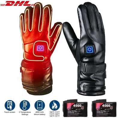 MAKENLOS 4000mAh Elektrische Beheizbare Motorrad Thermo Handschuhe Wärmer Wiederaufladbar