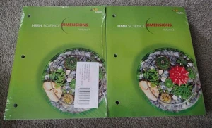 HMH Science Dimensions Volume 1 & 2 Workbook Grade 5 New 2 Softcover Home School - Foto 1 di 3