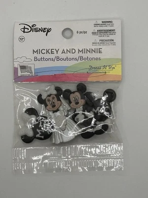 Disney Mickey & Minnie Botones Jesse James Vestir Boda Sr. y Sra Foto 1 de 2