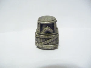 THIMBLE PEWTER NICHOLAS GISH & SIGNED "STABLE THIMBLE" OPEN THE GATE & SEE..... - Picture 1 of 8