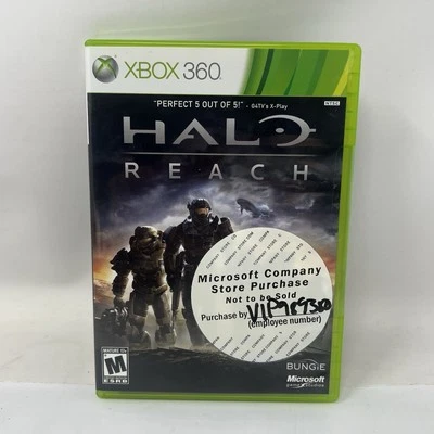 Halo Reach Xbox 360 New Microsoft Company Store Employee Purchase Video Game - Image 1 of 4
