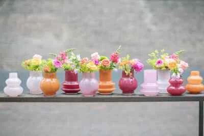 DutZ Vase SKRZYSZOW  S, H 16 cm, D 14 cm - verschiedene Farben, dickes Glas - Bild 1 von 3