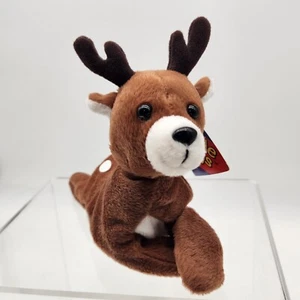 Huggable Honeys Reindeer 1996 Beanbag Plush With Tags - Picture 1 of 9