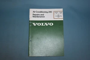 1975 76 77 78 79 Volvo 240 Air Conditioning Service Repair Maintenance Manual  - Imagen 1 de 11