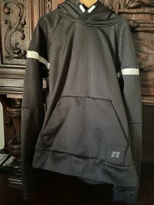 Boys Size 10 12  Russell Dri Power Black Blue Dri-fit Pullover - Picture 1 of 5