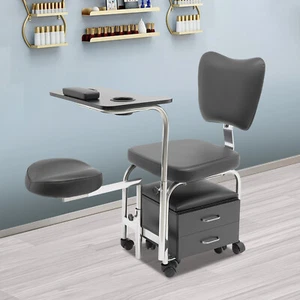 Tavolo Unghie Trolley Beauty Spa Manicure Pedicure Sedia Regolabile - Foto 1 di 17