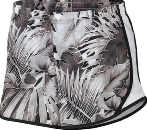 Nike Big Girls Printed Dri-FIT Tempo Shorts 3" Grey/Black Small #AV6378-059 - Picture 1 of 3