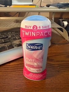 Suave Antiperspirant Deodorant Stick Powder 2.6 oz 2-Pack - Picture 1 of 4
