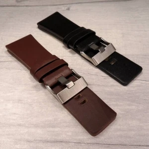 Calf Leather WATCH STRAP 30mm for DIESEL TW STEEL & More Black or Brown New