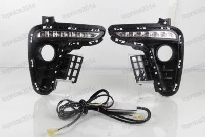 Par de luces de circulación diurna LED DRL luces antiniebla de conducción para Kia Rio K2 2017-2018 Foto 1 de 4