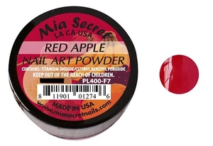 Mia Secret Acrylic Nail Powder RED APPLE (FRUITY) Collection Trendy 1 Ounce - Picture 1 of 4