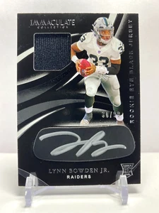 2020 Panini Immaculate Rookie Eye Black Auto #'d /99 Lynn Bowden Jr Raiders - Picture 1 of 2
