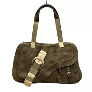 Auth DIOR/ChristianDior Gaucho - Gold Leather Hardware 033 Shoulder Bag - Picture 1 of 20