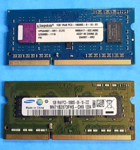 2GB (2x1GB) 1Rx8 PC3-10600S-9-10 DDR3-1333 Laptop RAM Memory for HP 639738-001 - Picture 1 of 1