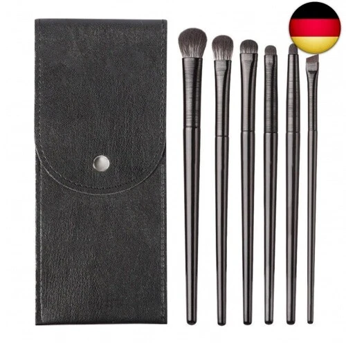 LacyMC 6pcs Lidschatten Make-Up Pinsel Set,Pinsel Kosmetiktasche Portable Reise - Bild 1 von 4