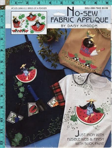 "Birds of a Feather" Daisy Kingdom No-Sew Fabric Appliqué C103-1690-011 Crows - Picture 1 of 2