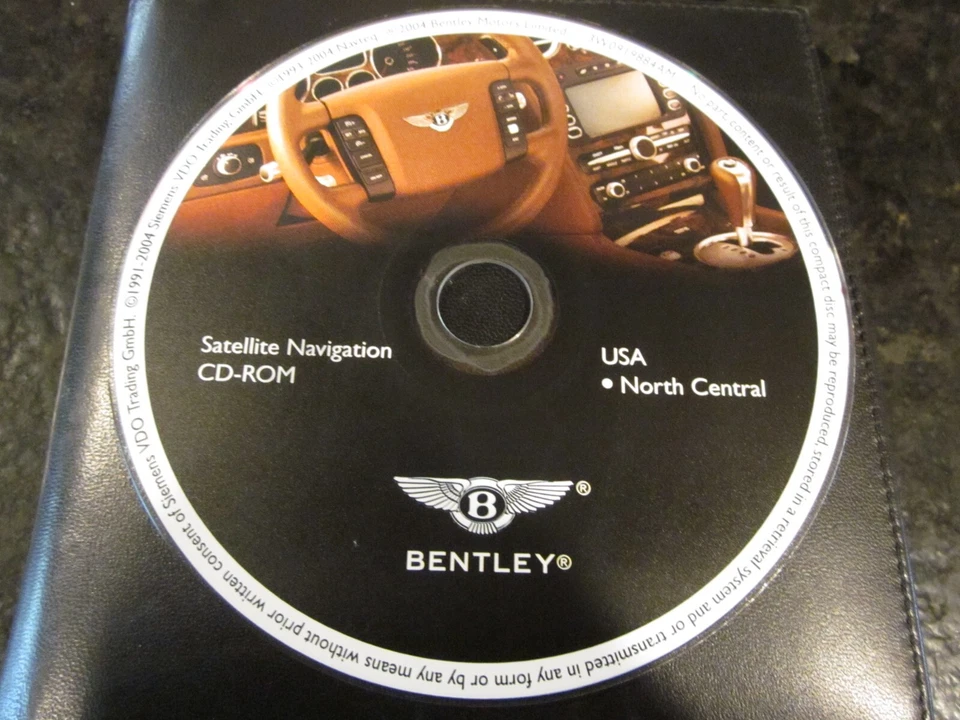 04-06 BENTLEY CONTINENTAL FLYING SPUR CD MAP NAV DISC NORTH CENTRAL US USA - Image 1 of 1