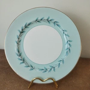 Vintage 1940s, Johnson Bros, Turquoise 'Bridal Leaf' Dinner Plate, 25.5 Cm - Picture 1 of 10