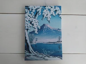 Clearing after a Snowfall on Mount Fuji 1932 - Kawase , Gallery Wrapped Canvas - Picture 1 of 11