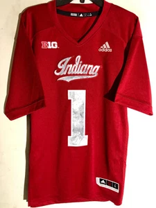 Adidas Premier NCAA Jersey Univ of Indiana Hoosiers #1 Red Alt Men's L - Picture 1 of 2