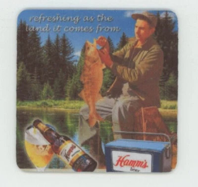 Hamm's Beer Coaster - Pesca vintage - Anuncio Lake Bier Foto 1 de 3