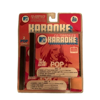 The Singing Machine 2001 Karaoke MTV Pop CD & Graphics vol 3 and 4 - Image 1 of 4