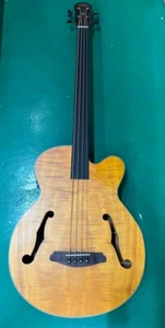 Aria Pro II FEB-F2/FL STBR Acoustic-Electric Bass Guitar Stained Brown - Picture 1 of 5