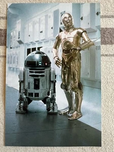 Star Wars Press Photo Official R2D2 C-3PO 2001 Art Exhibition New Clean 10X15cms - Picture 1 of 2
