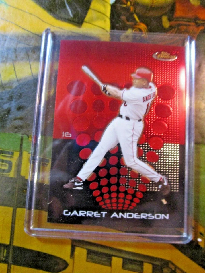 2004 Finest Anaheim Angels Baseball Card #3 Garret Anderson~ - Image 1 of 1