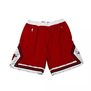 Chicago Bulls Men's XXL Basketball On Court NBA Logo Team Shorts Adidas Swingman - Picture 1 of 7